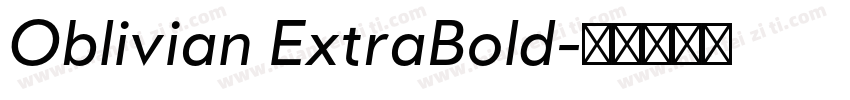 Oblivian ExtraBold字体转换
